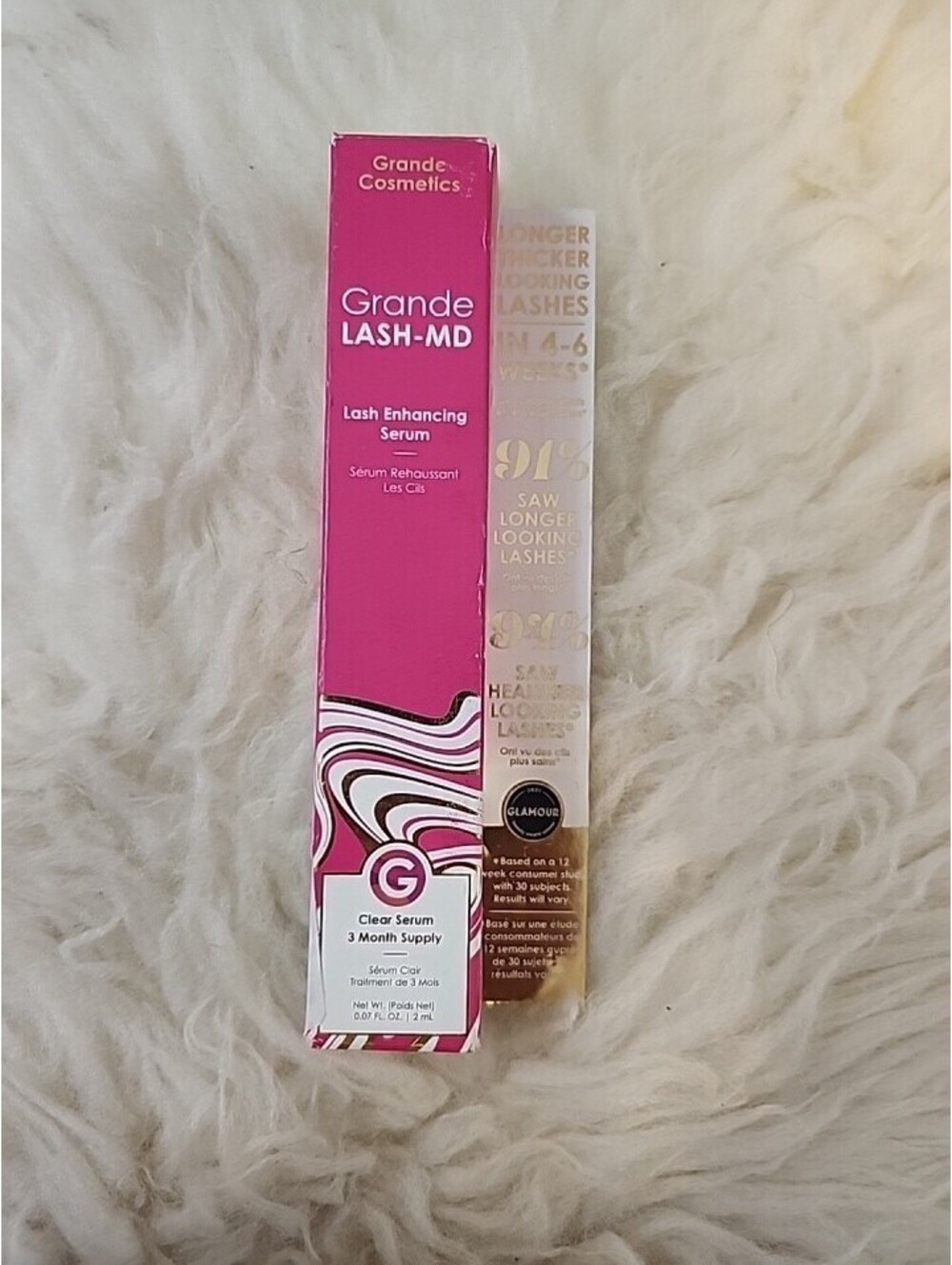 Grande LASH-MD 3 Month Supply. Enhancing Serum 2ml. New!!
